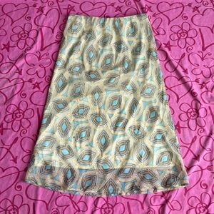 Y2K fairy Maxi Skirt XL Boho Hippie Festival Resort Retro 70s